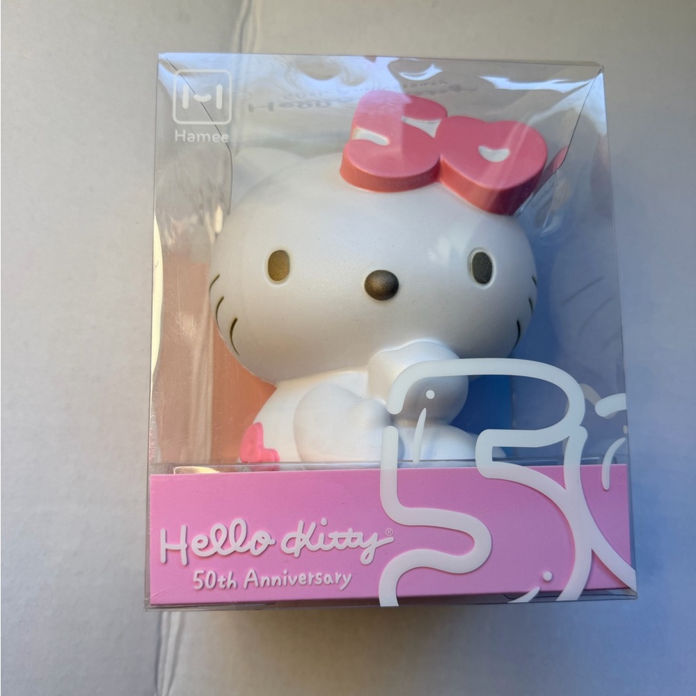 Hello Kitty 50th Anniversary Pink and White Figurine Squishy